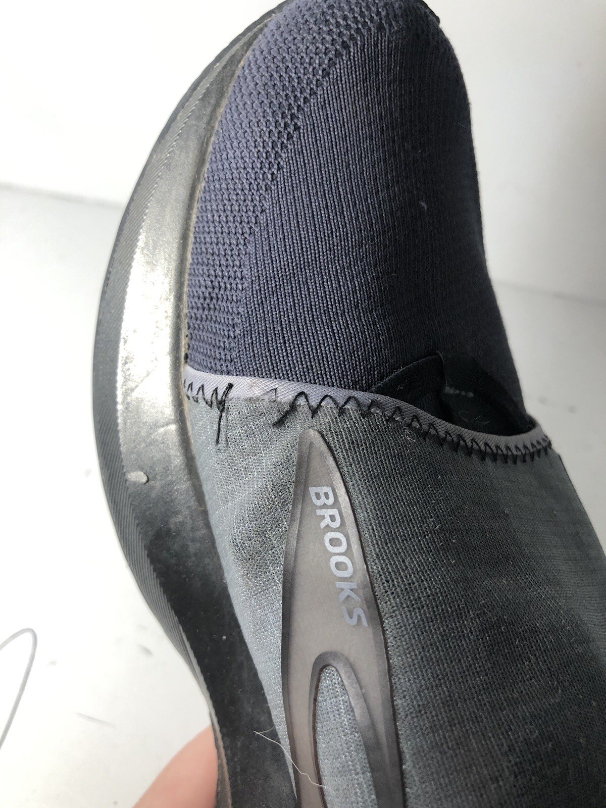 Brooks Womens Levitate 4 LE Gray Pink Slip On Running Shoes Sneaker Sz 10