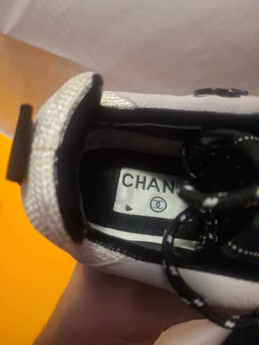 Chanel Mesh Suede Calfskin Quilted Sneakers White Ivory Womens Size 35/US 5