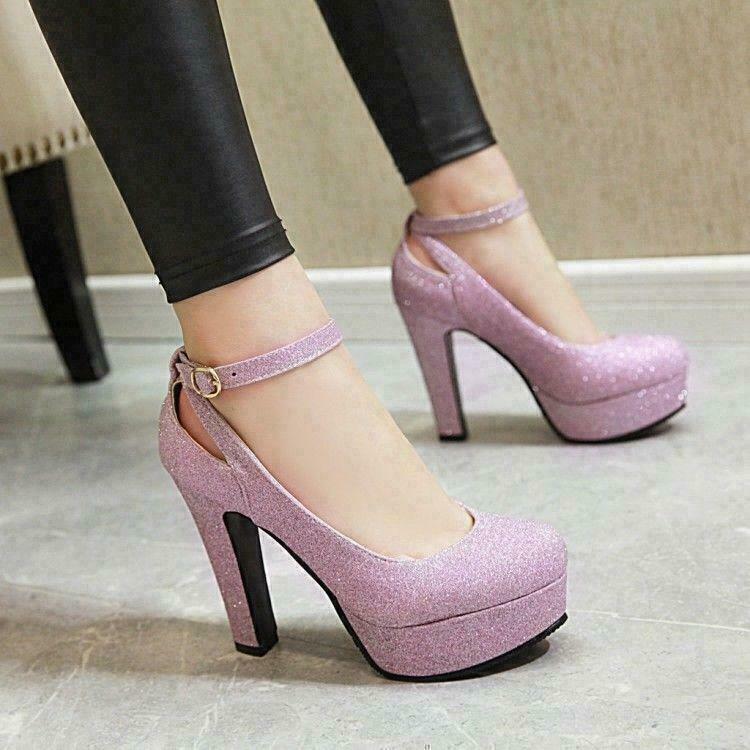 Fashion Women’s High Heels Platform Ankle Strap Pumps Party Club OL Casual Shoes