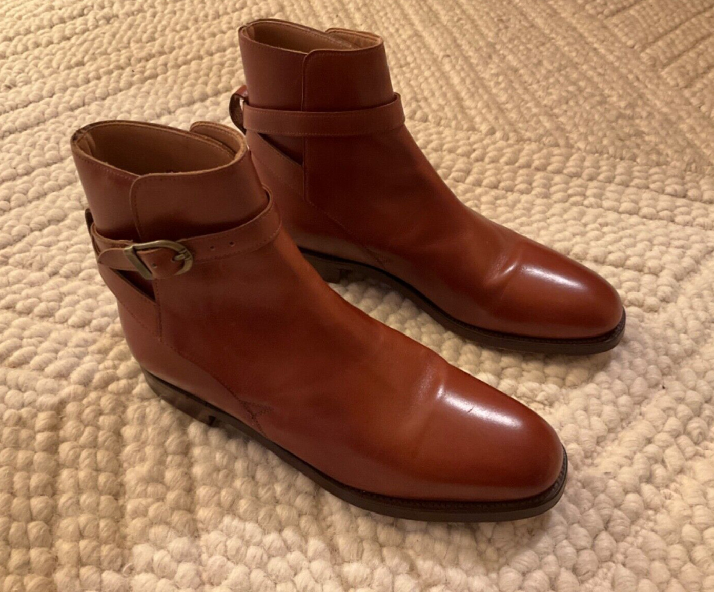 CROCKETT & JONES HOLLY CHESTNUT BROWN JODHPUR ANKLE BOOTS SIZE UK 6.5