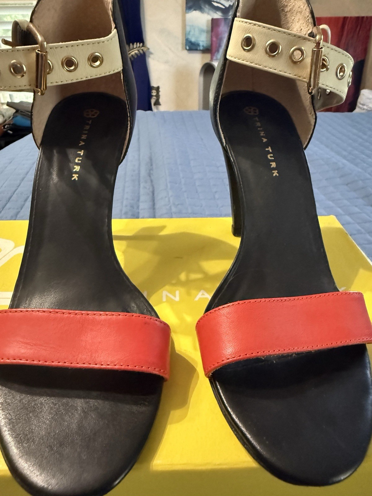 Trina Turk La Jolla Heels. Size 6.5. Orginal Box And Packaging Included