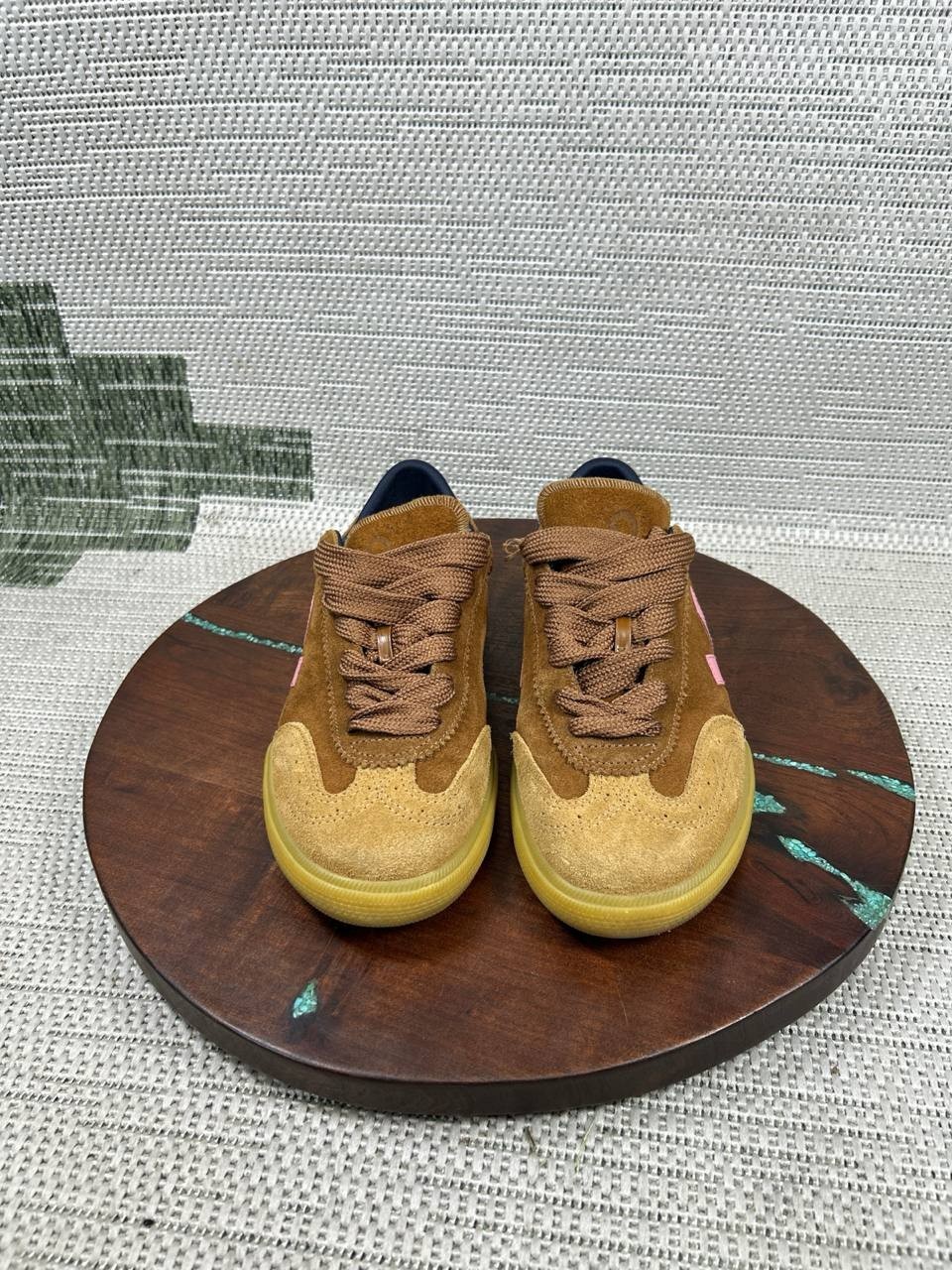 Veja Shoes Women Size 8 Make My Lemonade Volley Camel Pink Suede Low Top Sneaker