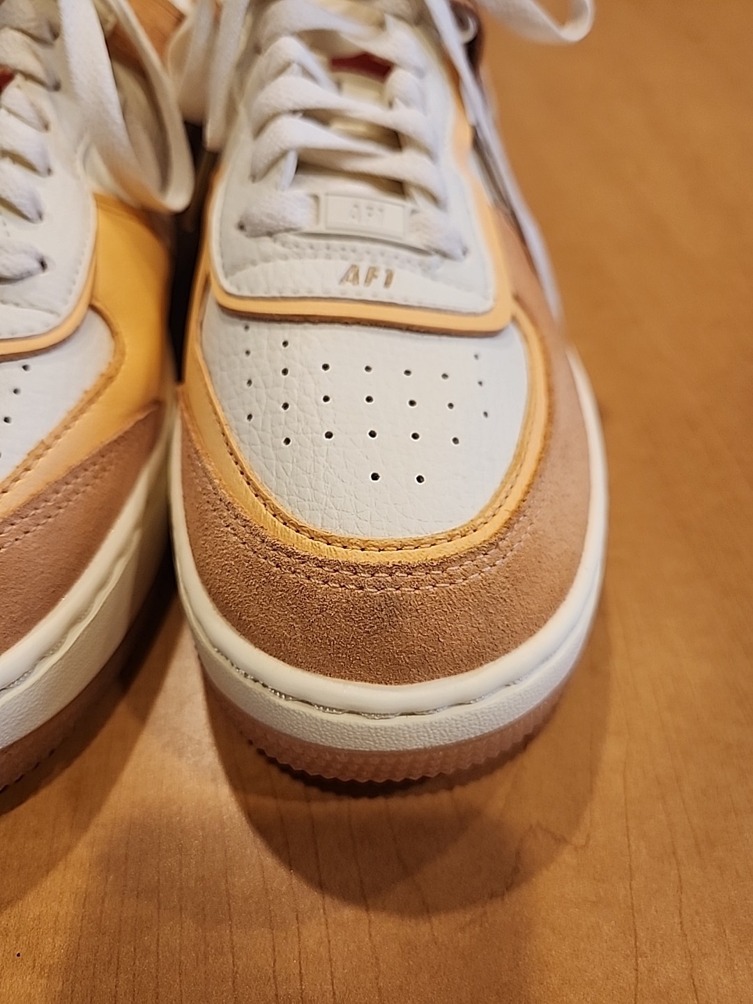 Nike AF1 Low Shadow Susterhood Cashmere Orange Sneakers. Size 8.5. DM 8157-700