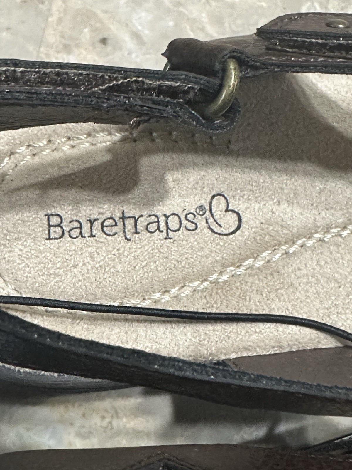 Baretraps Women’s Brown Comfort Slingback Strappy Sandals – Size 7.5