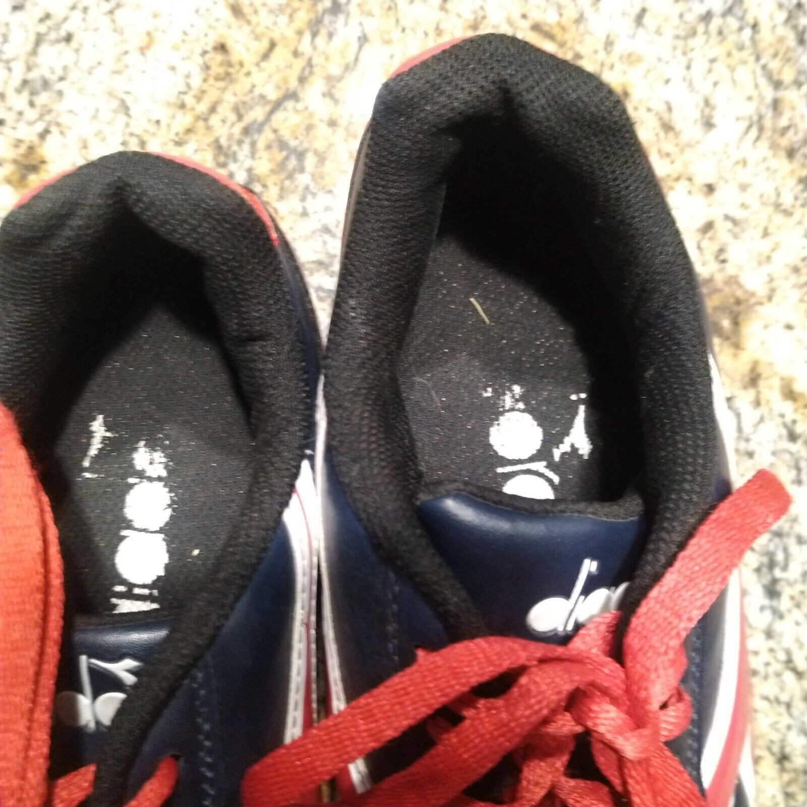 Diadora Capitano ID Indoor Soccer Shoes Navy Blue/Red Women’s Size 9 PO0508