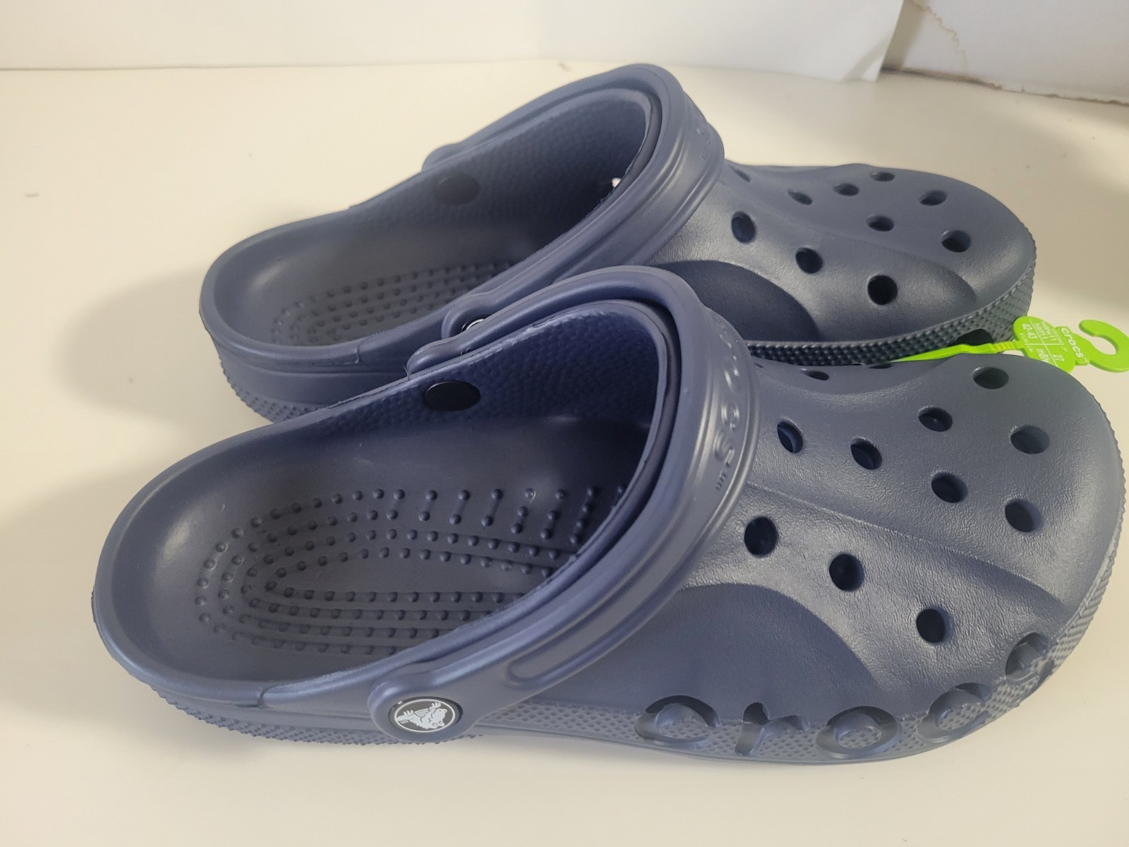 Crocs Baya Navy Comfort Lightweight Clogs US M Size 10 W size 12 Unisex Adults