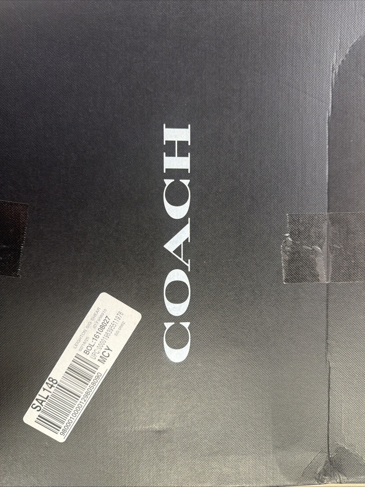 Coach Boots Leighton Sig Shear Brown Leather Size 6 Woman