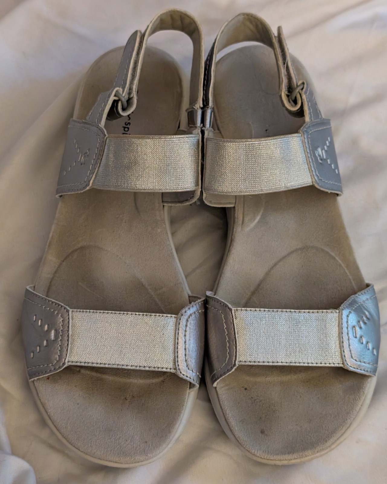 Easy Spirit Womens Darter 3 Metallic Ankle Strap Shoes 12 Medium (B,M)