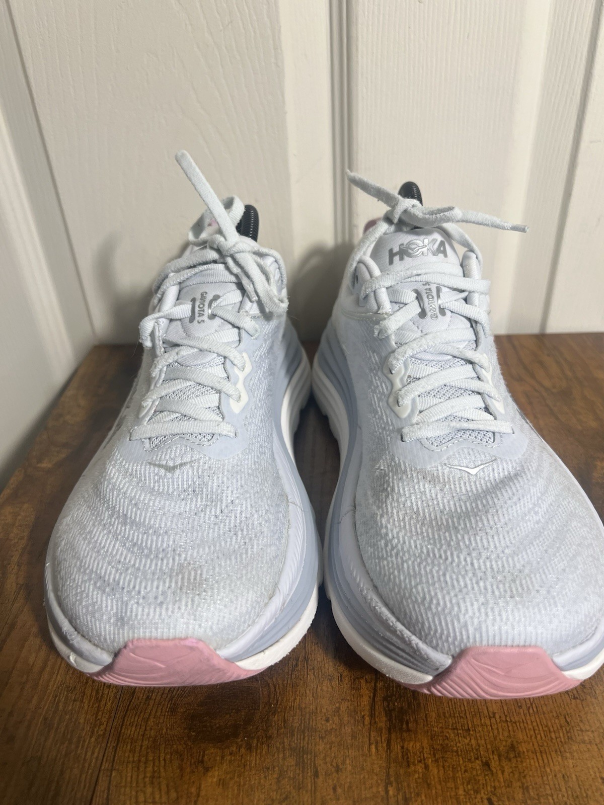 HOKA Womens Gaviota 5 Sea Ice Pink Twilight 1134235-SCP Has Wear See Pictures