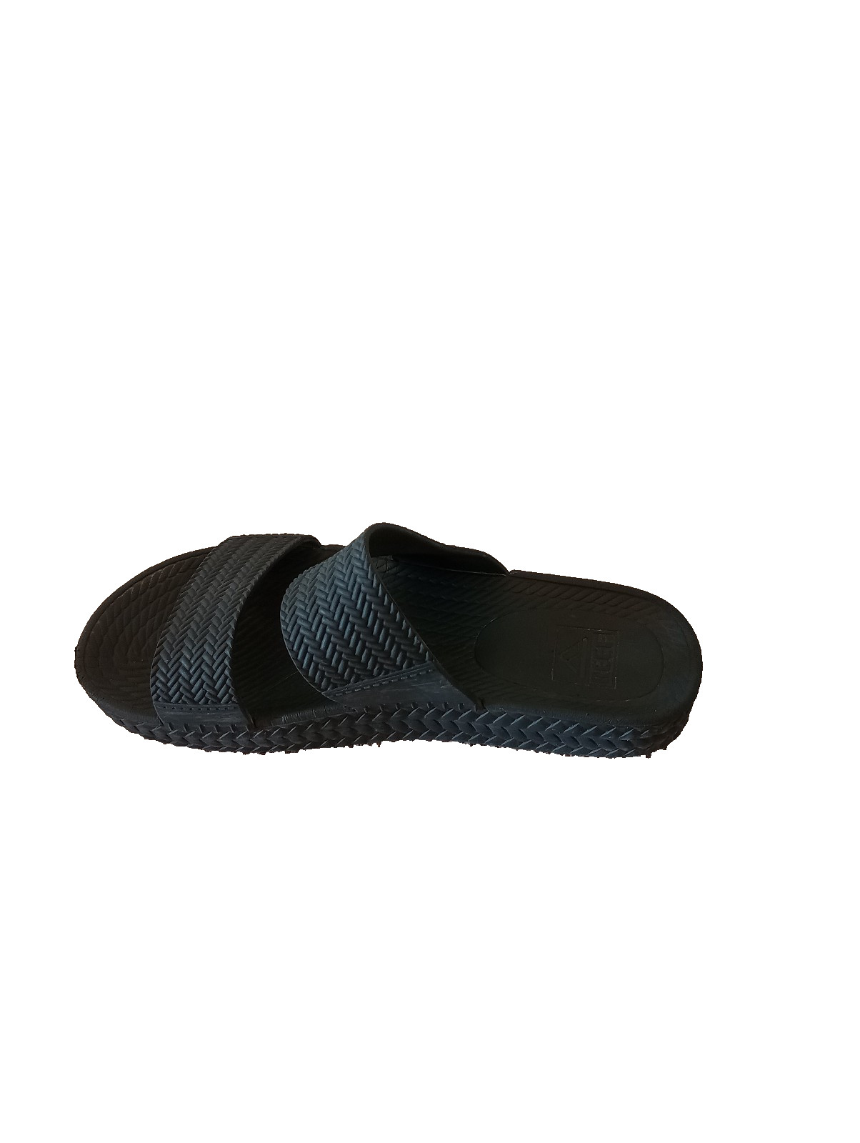 REEF Women’s Water Vista Black Slide Platform Slides Sandals Size 7 Beach Ocean