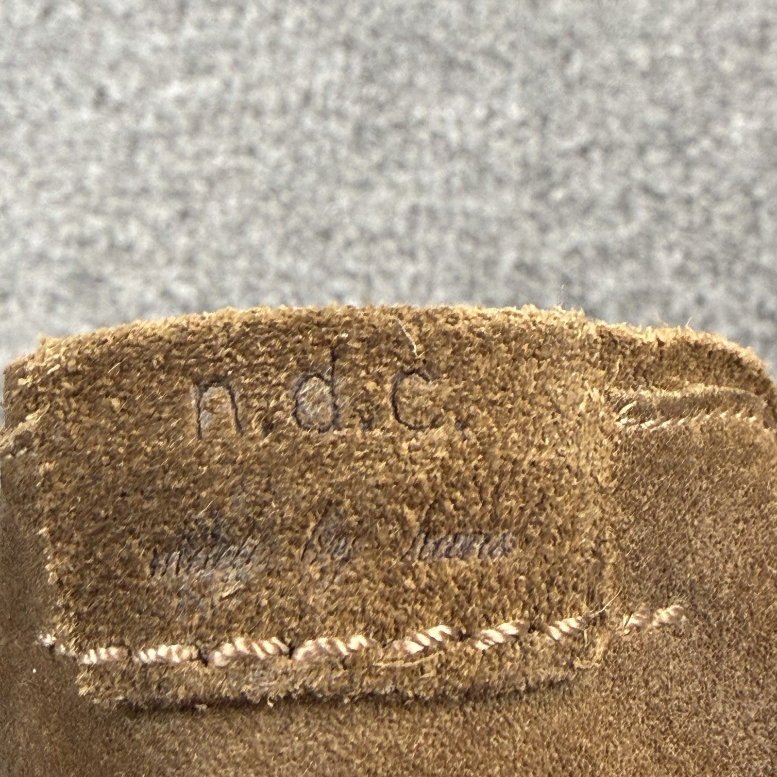 N.D.C. Made by Hand Womens Brown Suede Chelsea Boots Black Size EU 38 US 7