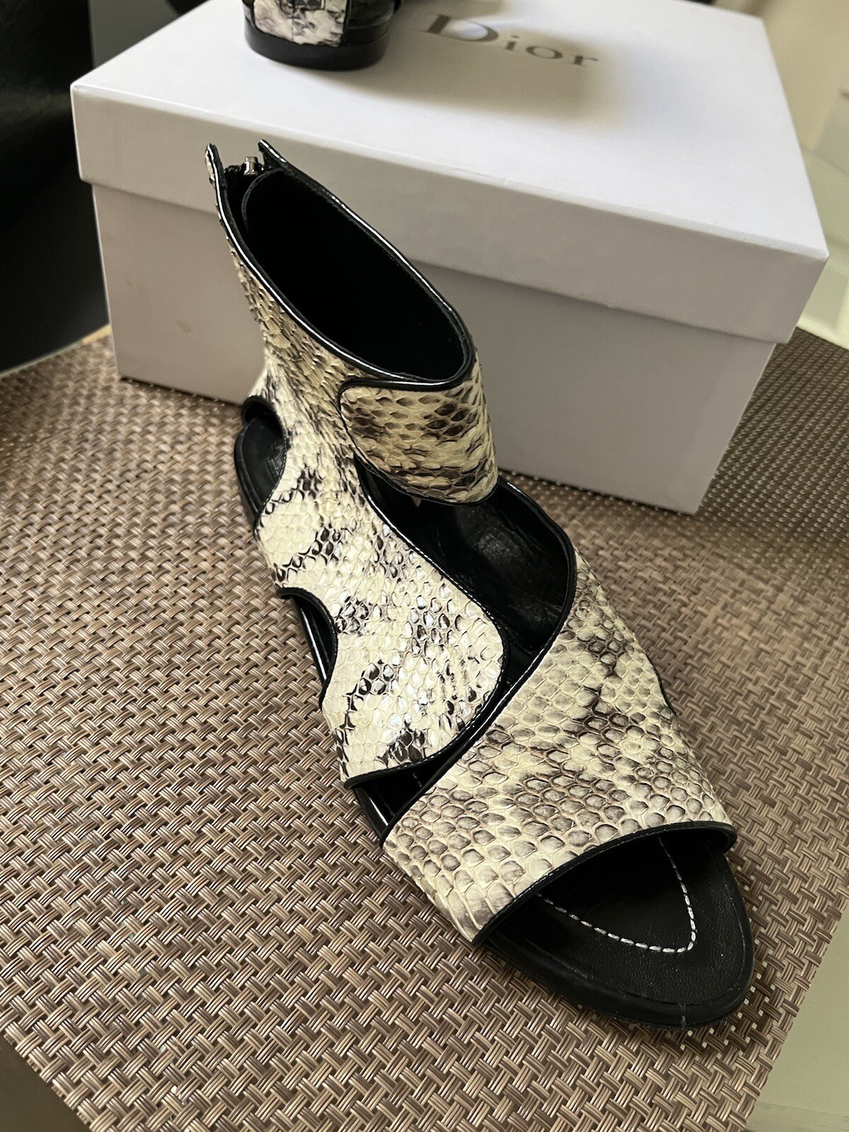 Christian Dior Gladiator Sandals Python Look