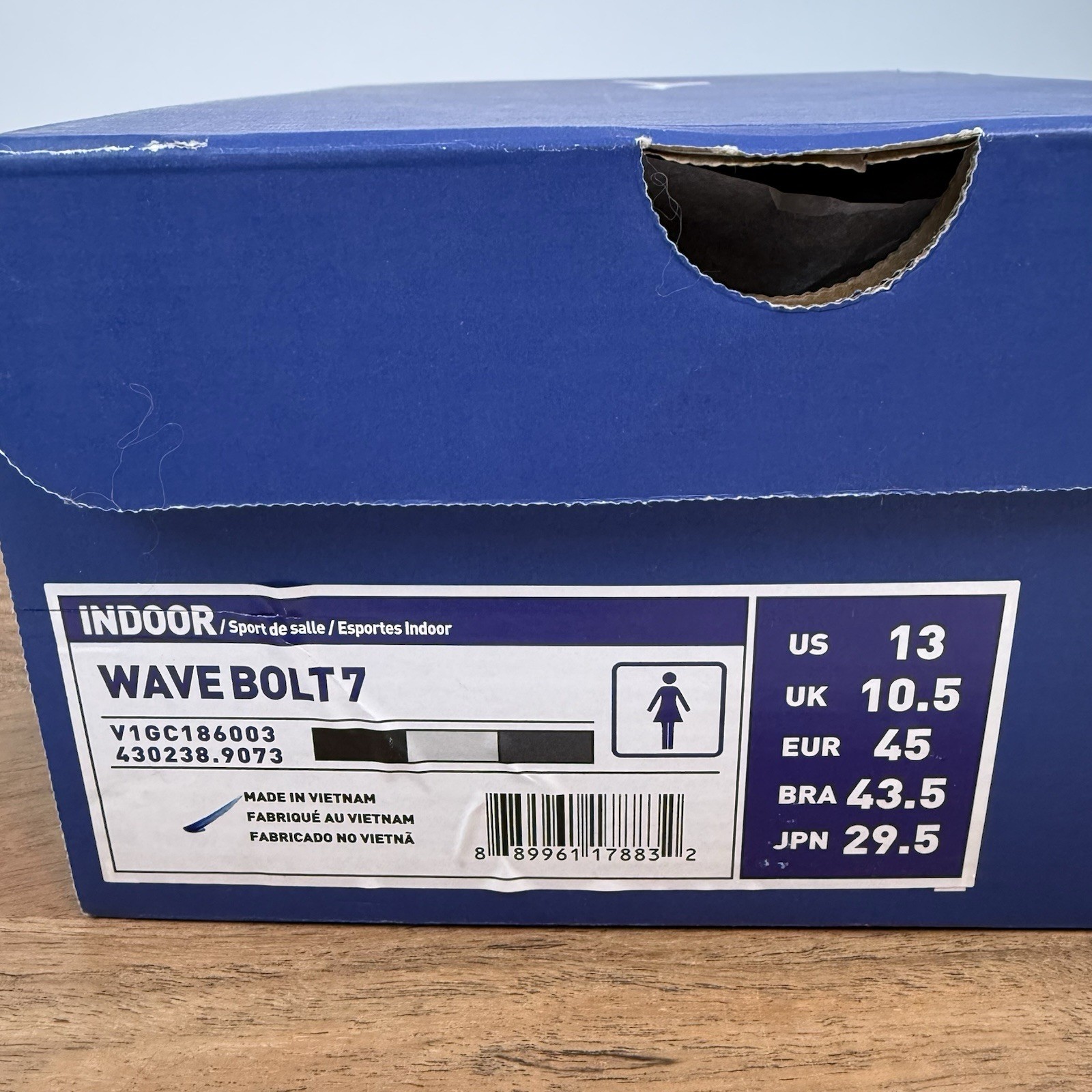 New Women Mizuno Wave Bolt 7 Black Athletic Volleyball Sneakers Shoes Size 13 M