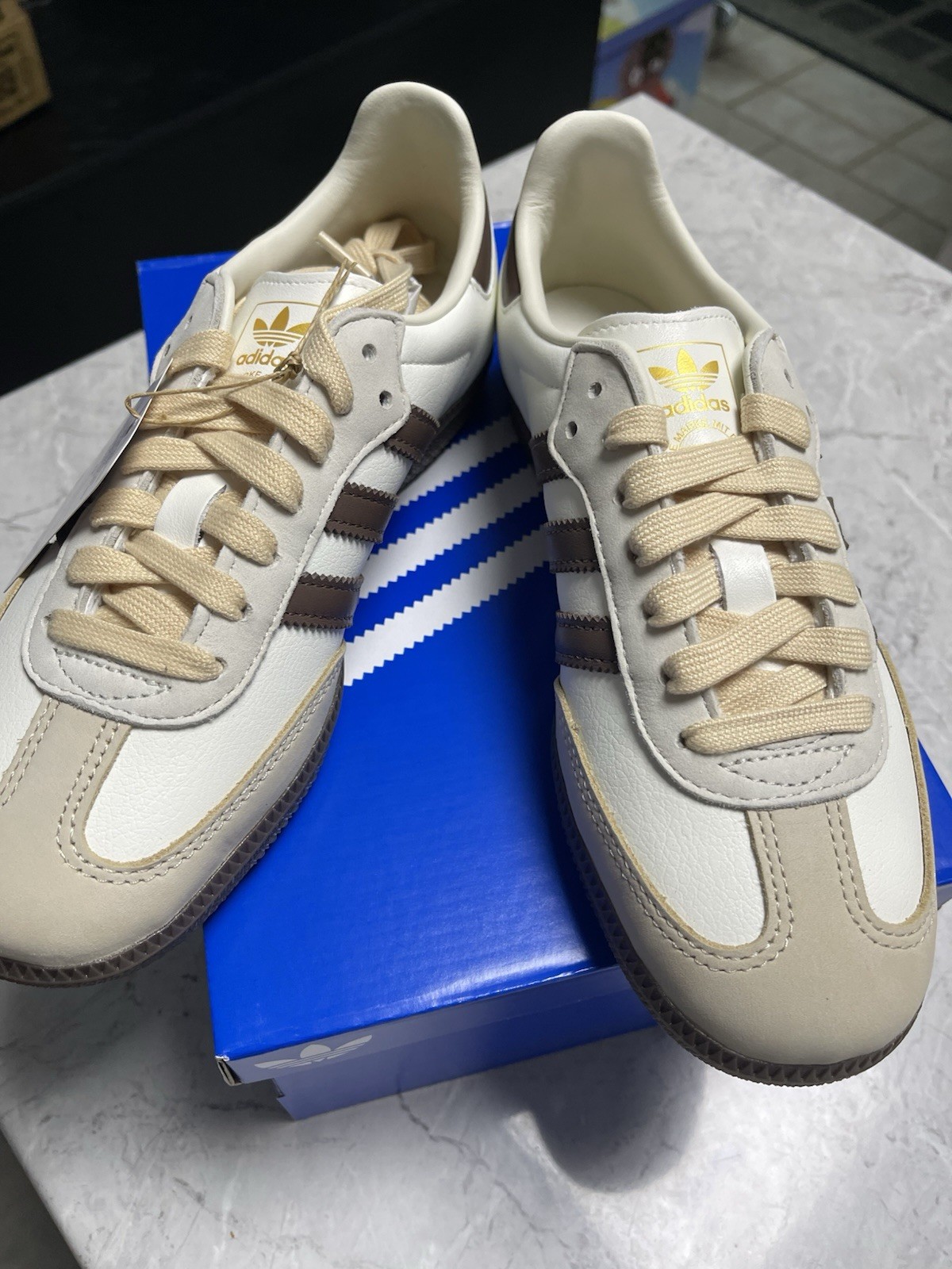 Adidas Originals Samba OG W Womens Size 6 JR8842 OWhite Athletic Shoes Sneakers