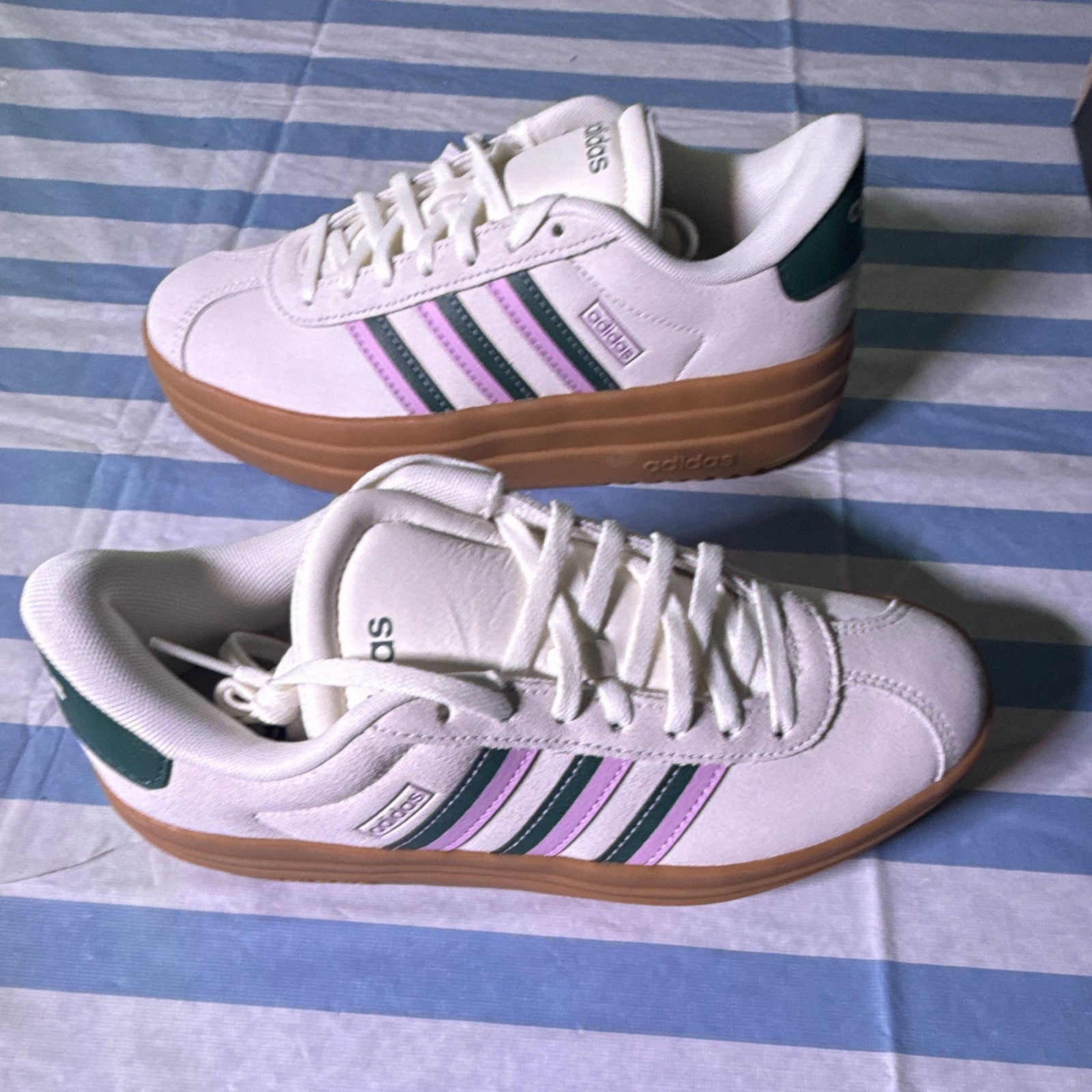 Adidas VL Court Bold Shoes – Platform Gum Sole – Women’s US 6.5 / UK 5 / EU 38 (