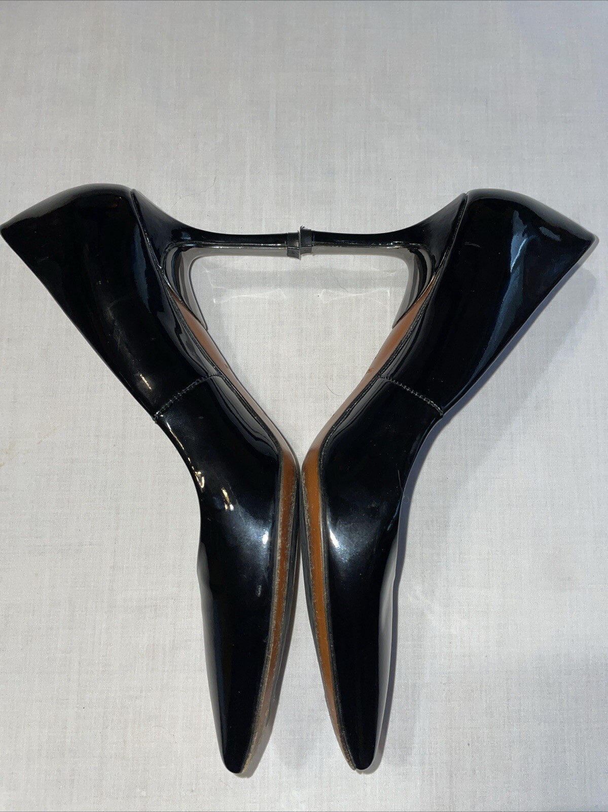 Donald Pliner Womens Dressy Pumps Sz 7.5 M Black Patent Leather Business Formal