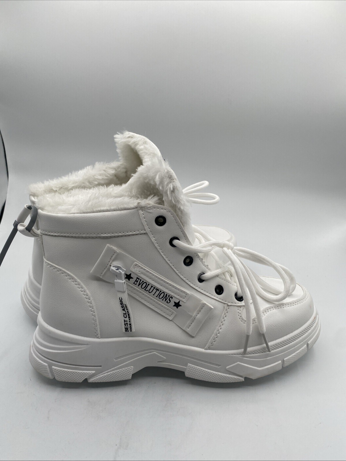 Pair Of White Evolutions Brand Winter Boots US Size 9