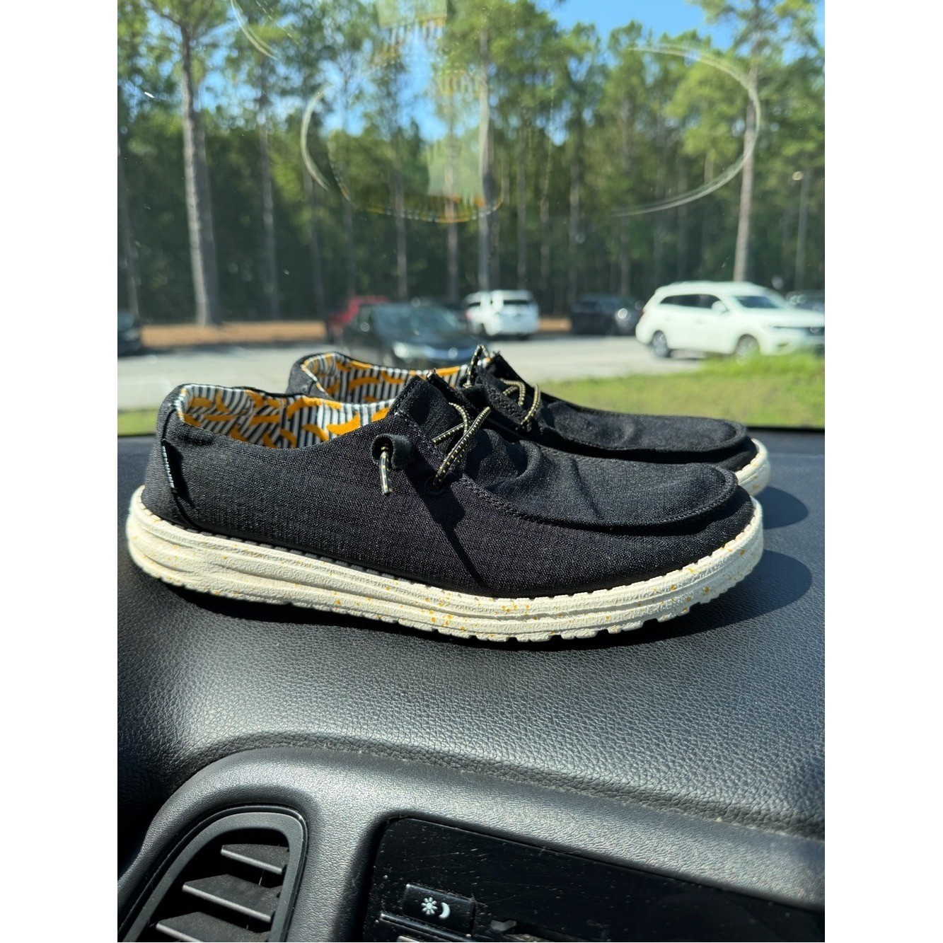 Hey Dude Black Bananas Wendy Shoe Size 10