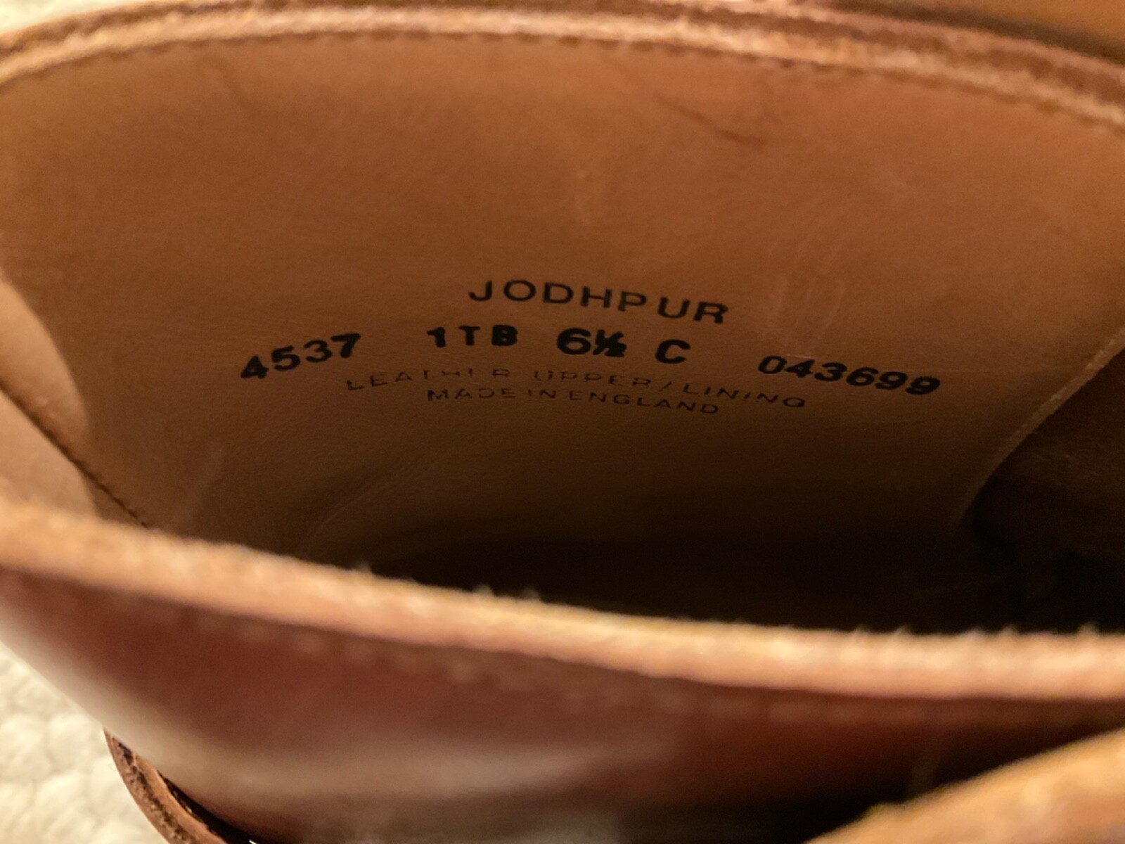 CROCKETT & JONES HOLLY CHESTNUT BROWN JODHPUR ANKLE BOOTS SIZE UK 6.5