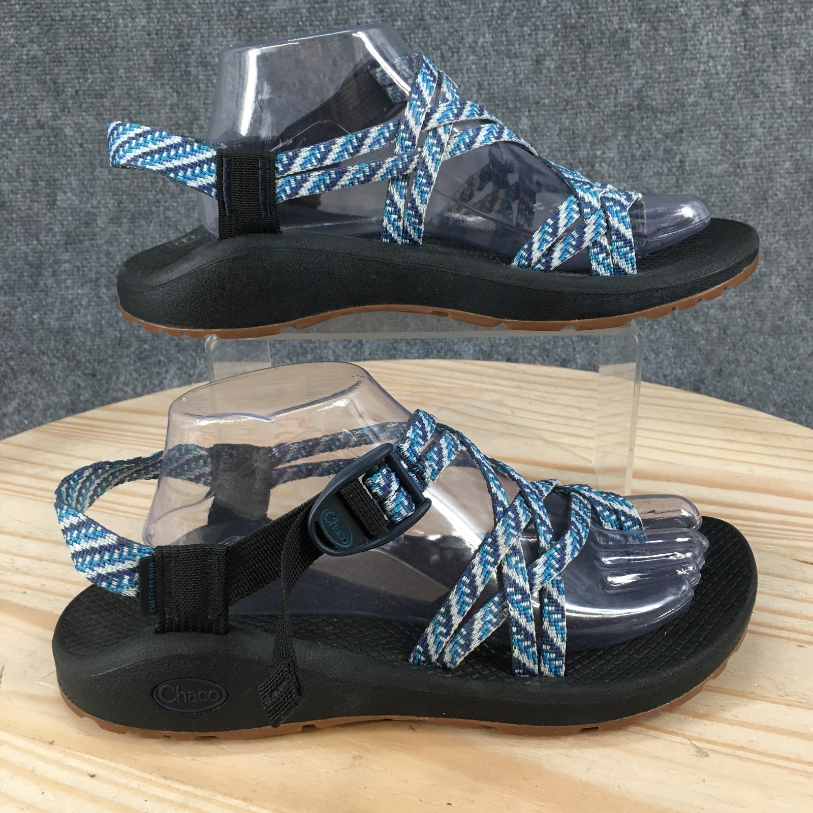 Chaco Sandals Womens 10 Z/Cloud X2 Sporty Adjustable Slingback Blue Black