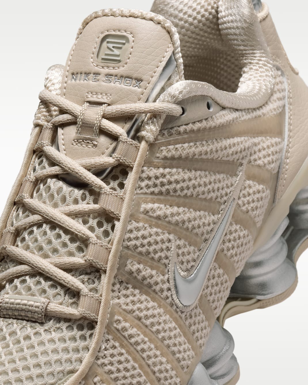 NIKE Women’s Shox TL IH2559-200 Cream 2 Black Metallic Silver