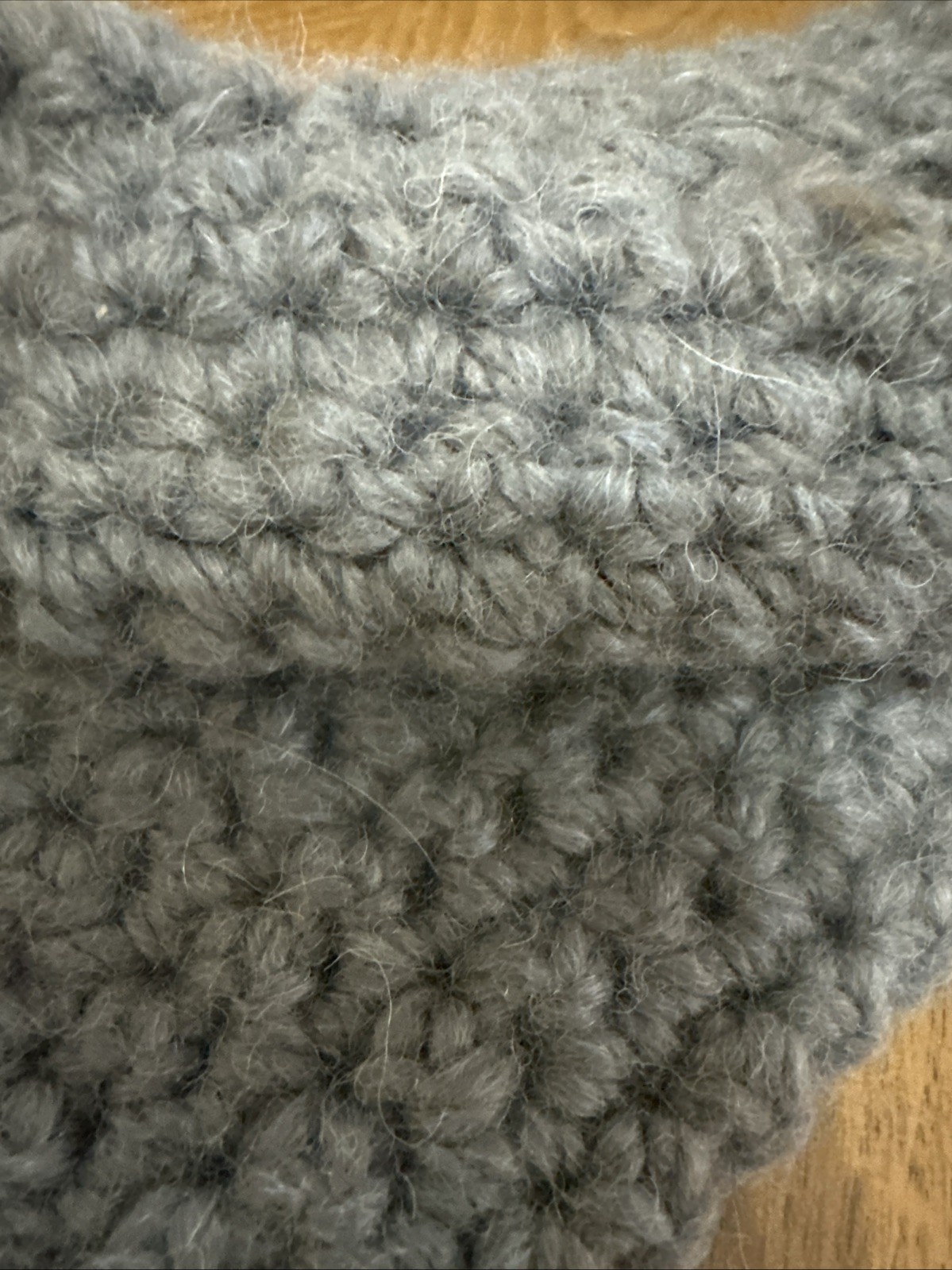 Alpaca Handmade Footies/ Slipper Socks Gray Small