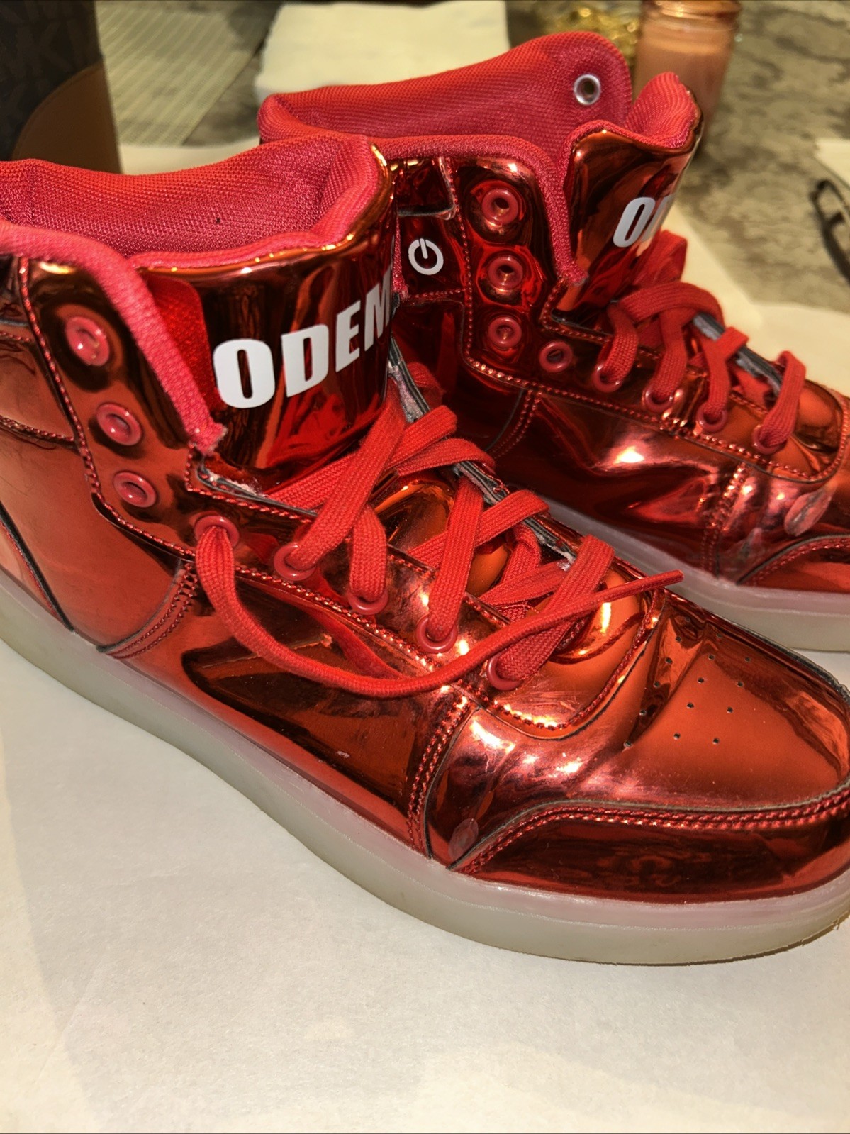 Odema Red Shiny Sneakers 6.5 Men’s