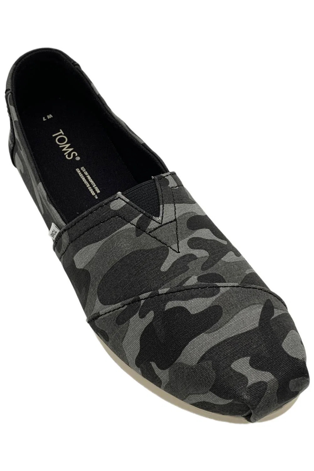TOMS Women’s Alpargata Classic Loafers Flats Black Camo