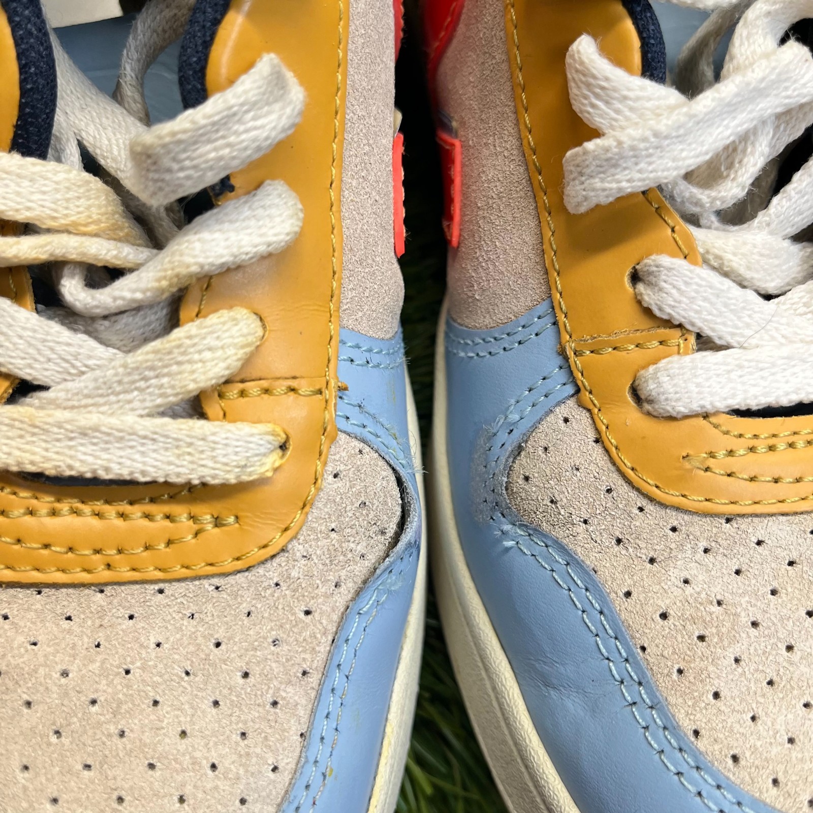 Veja x Make My Lemonade V-10 Womens Size 5 Blue Beige Athletic Shoes Sneakers