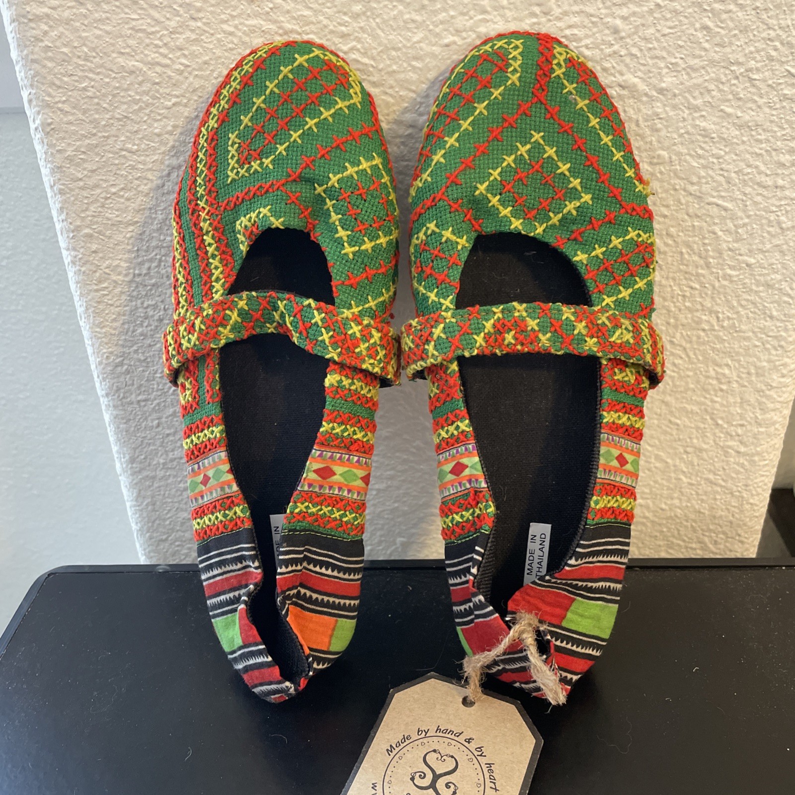 SomSom Brand – Flat Shoes – Handmade In Thailand – NEW. Size 6