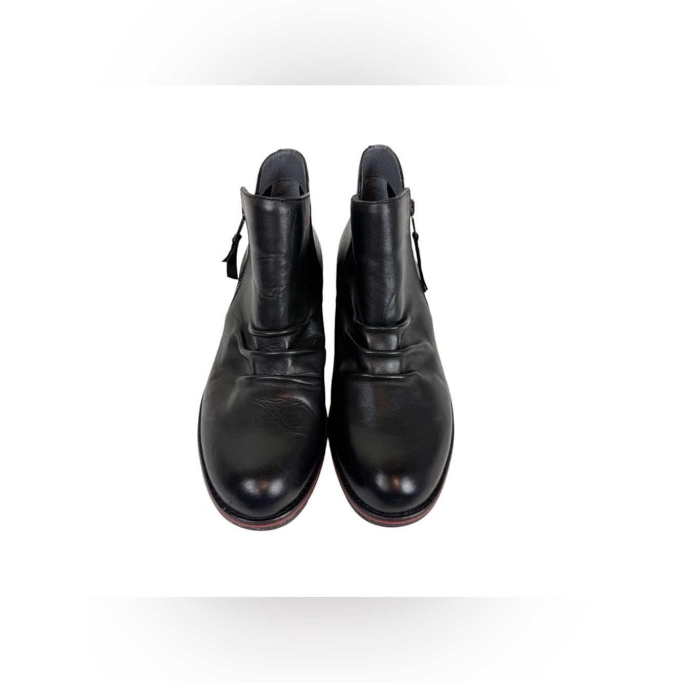 Aetrex Mila Low Ankle Boot Black Leather Waterproof Womens Size EU 40/ US 9-9.5