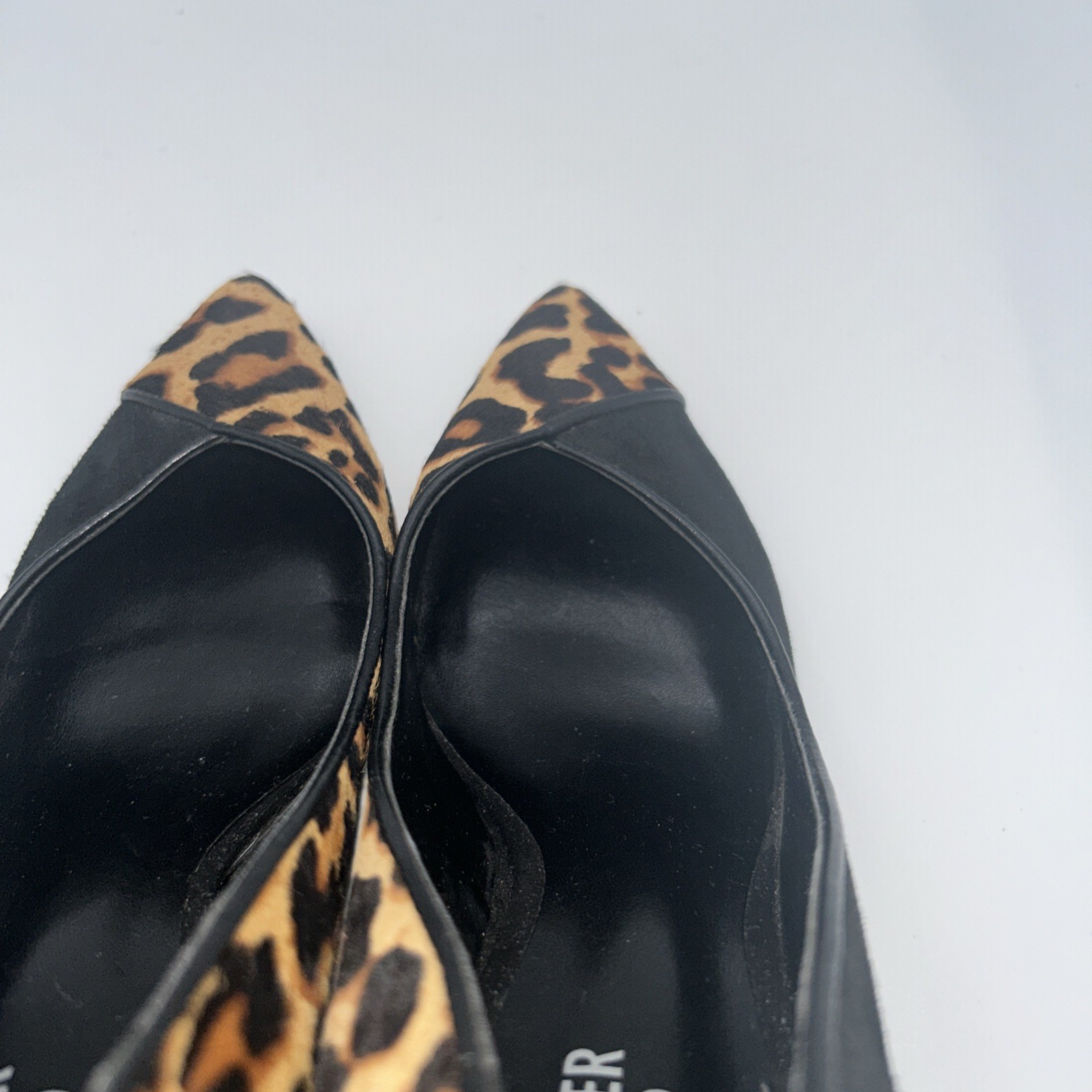 BLEECKER & BOND Women’s Parker Pumps Calf Hair and Suede BLK/Leopard SZ: 6.5 M