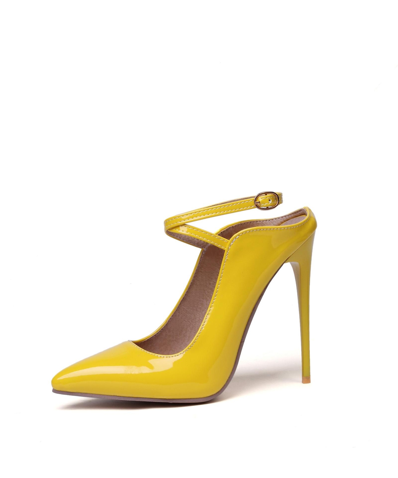 Womens Pointy Toe High Stiletto Heel Sandal Slingbacks Ankle Buckle Party Shoes