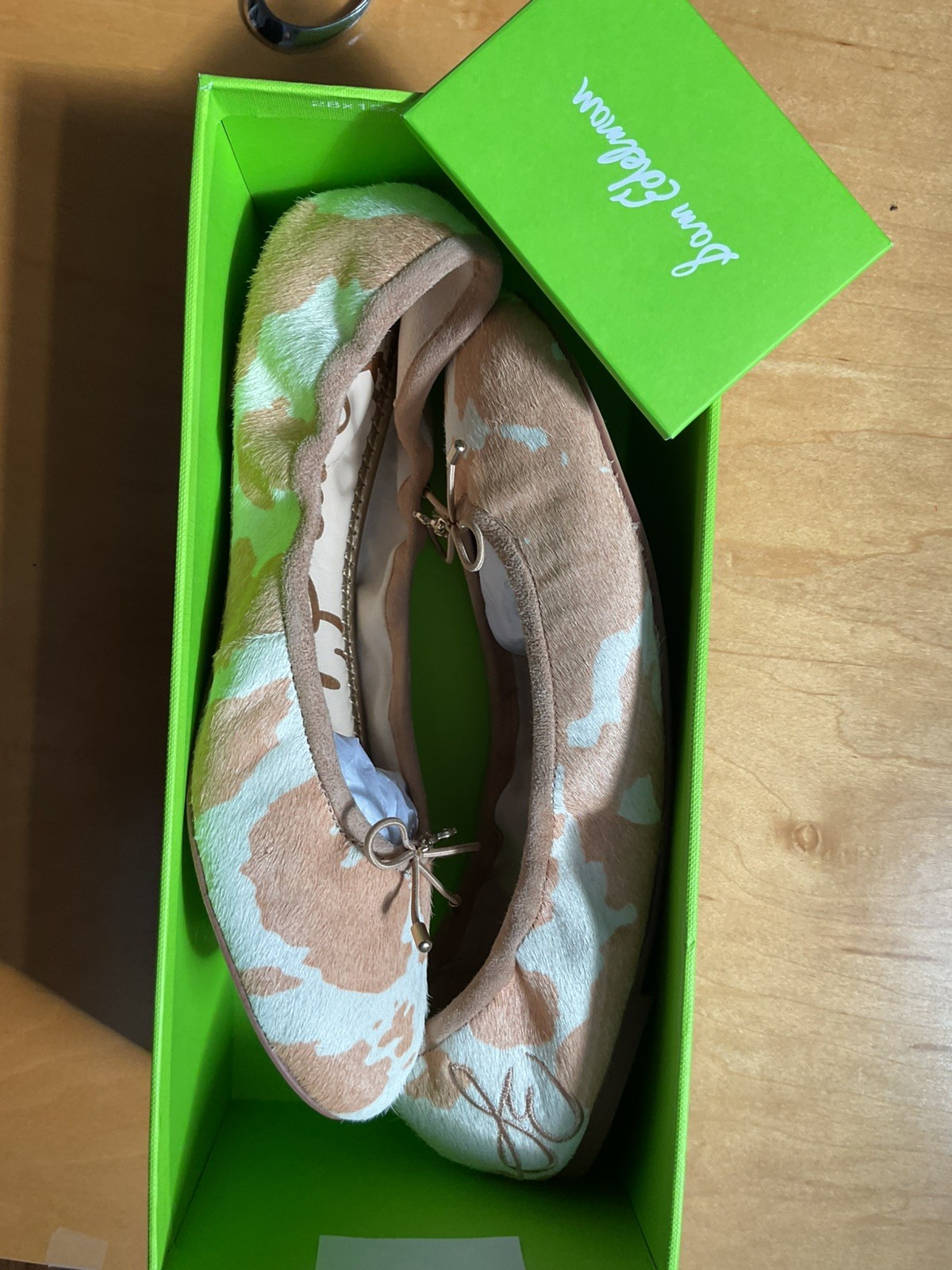 Sam Edelman Felicia Printed Calf Hair Ballet Flats Size 9M