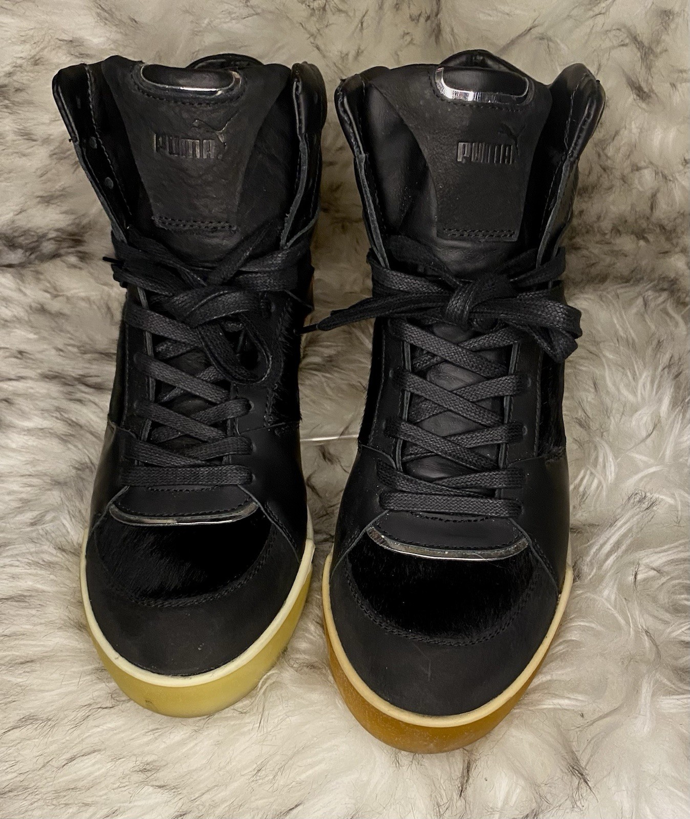 Puma x McQ Alexander McQueen Move Femme Mid Black Sneaker NEW SZ 8.5