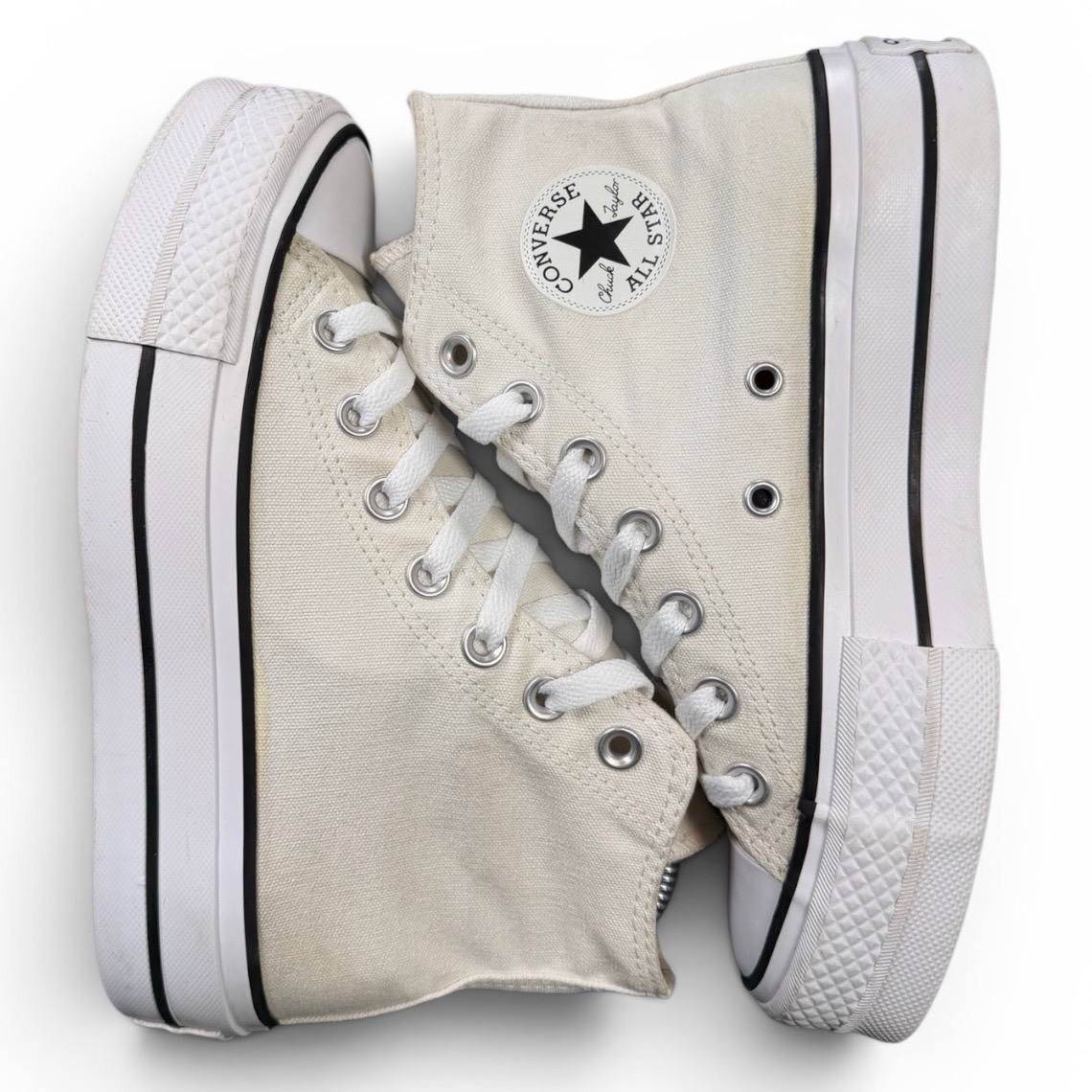 Converse Chuck Taylor All Star Platform High Top Women Size 5 Cream 560846C