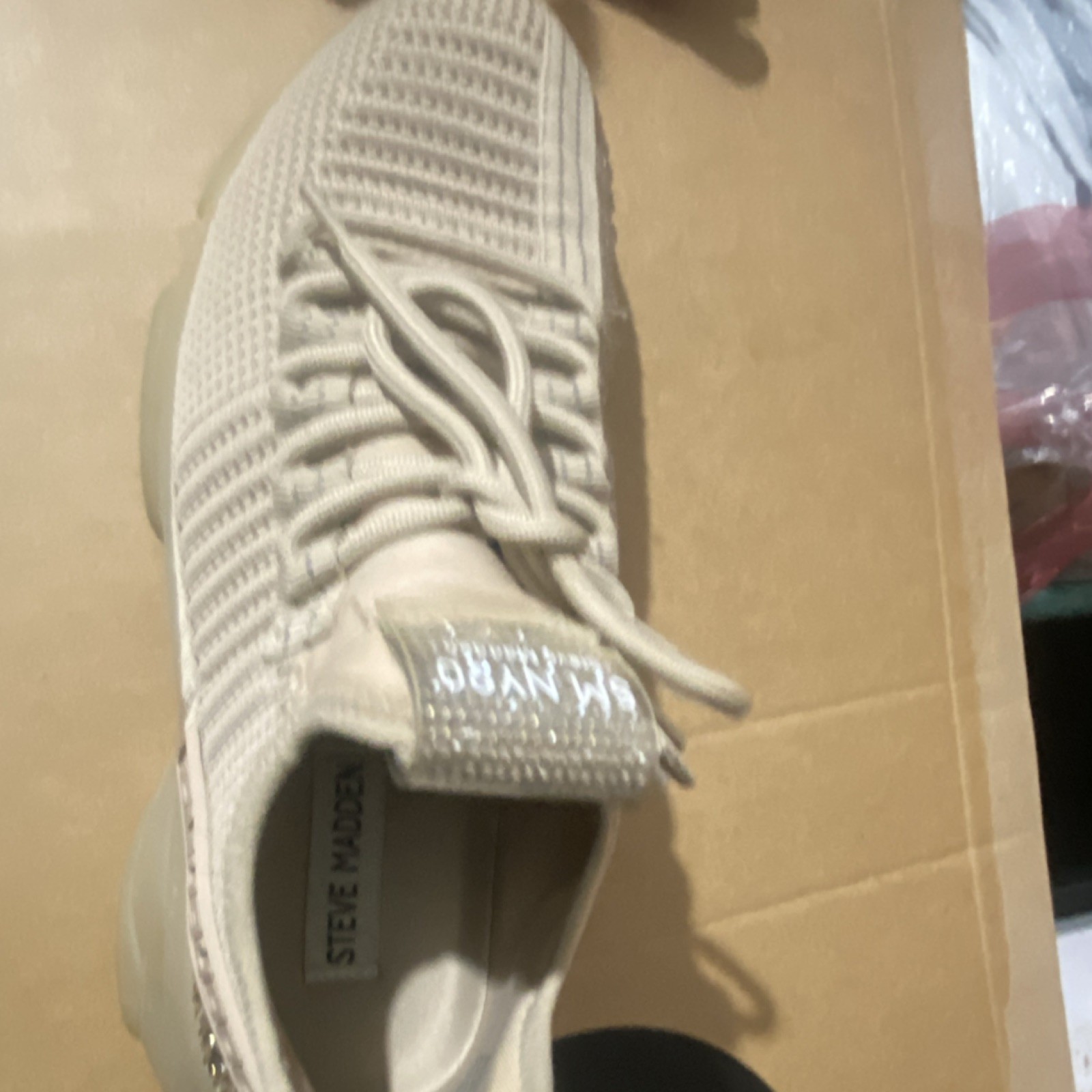 Steve Madden SM.NY90 Rhinestone Beige Women’s Sneakers
