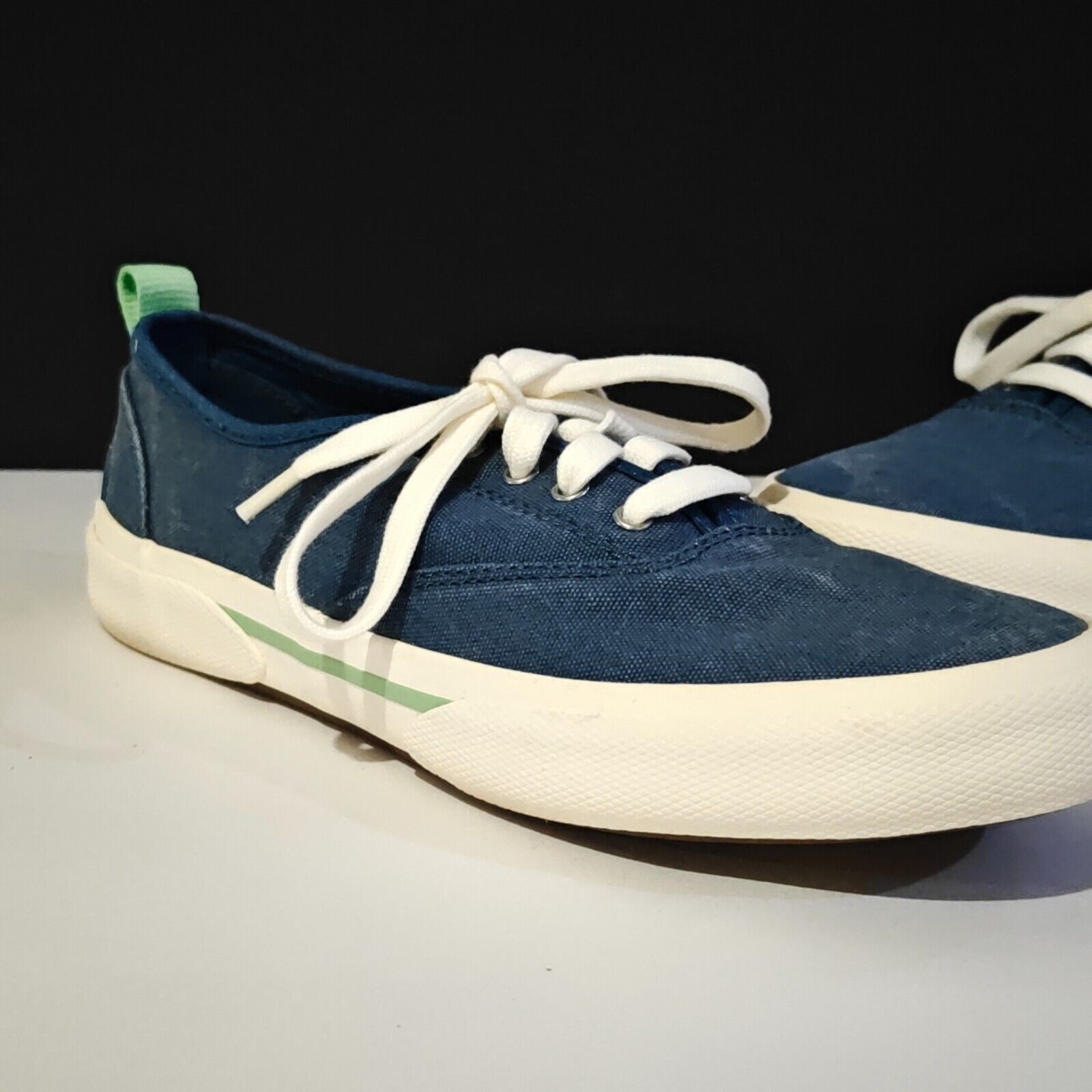 Women’s Sperry Pier Wave CVO Sneaker Shoes Blue Denim Think Boat