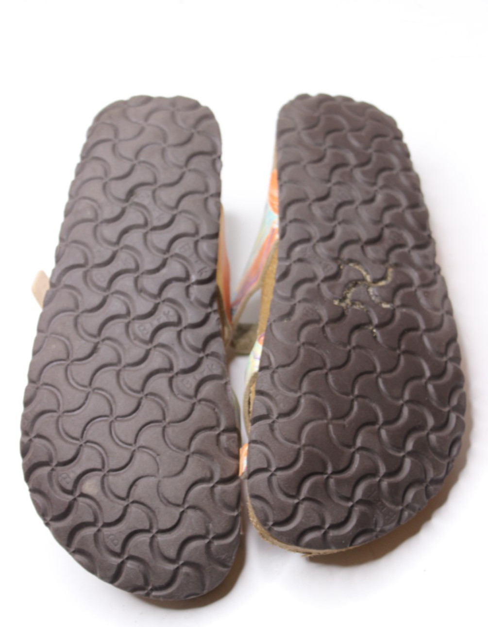 Birkenstock TABORA Papillio Sandals 39 Regular 8-8.5 US Germany Orange Blue
