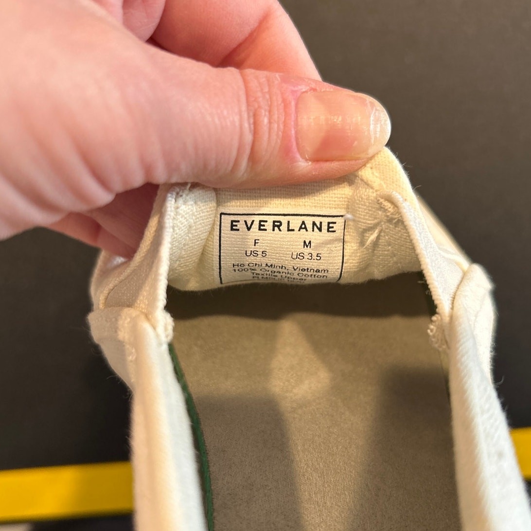 NIB Everlane “The Forever Slip-On Sneaker” – White, Women’s 5 / Men’s 3.5