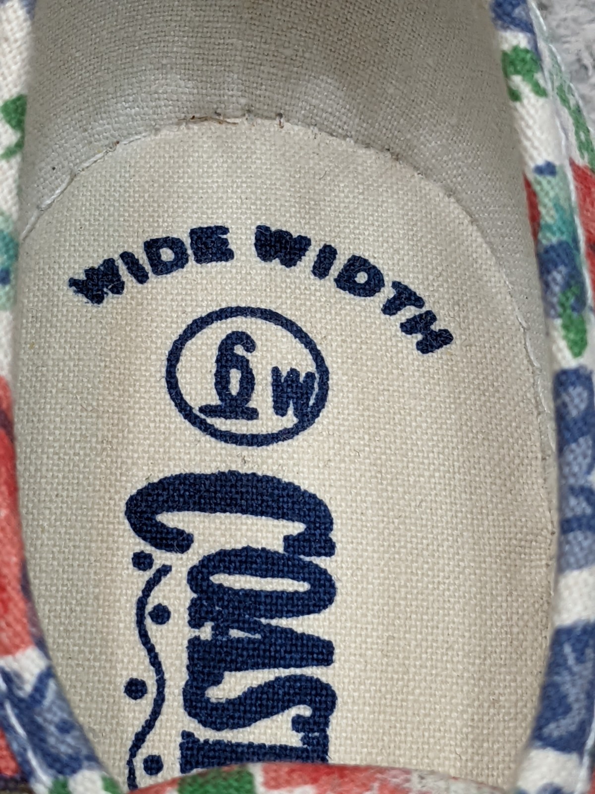 Vtg 90s Coasters Floral Canvas Sneakers Womens Size 6 Cottagecore Lace Up NIB