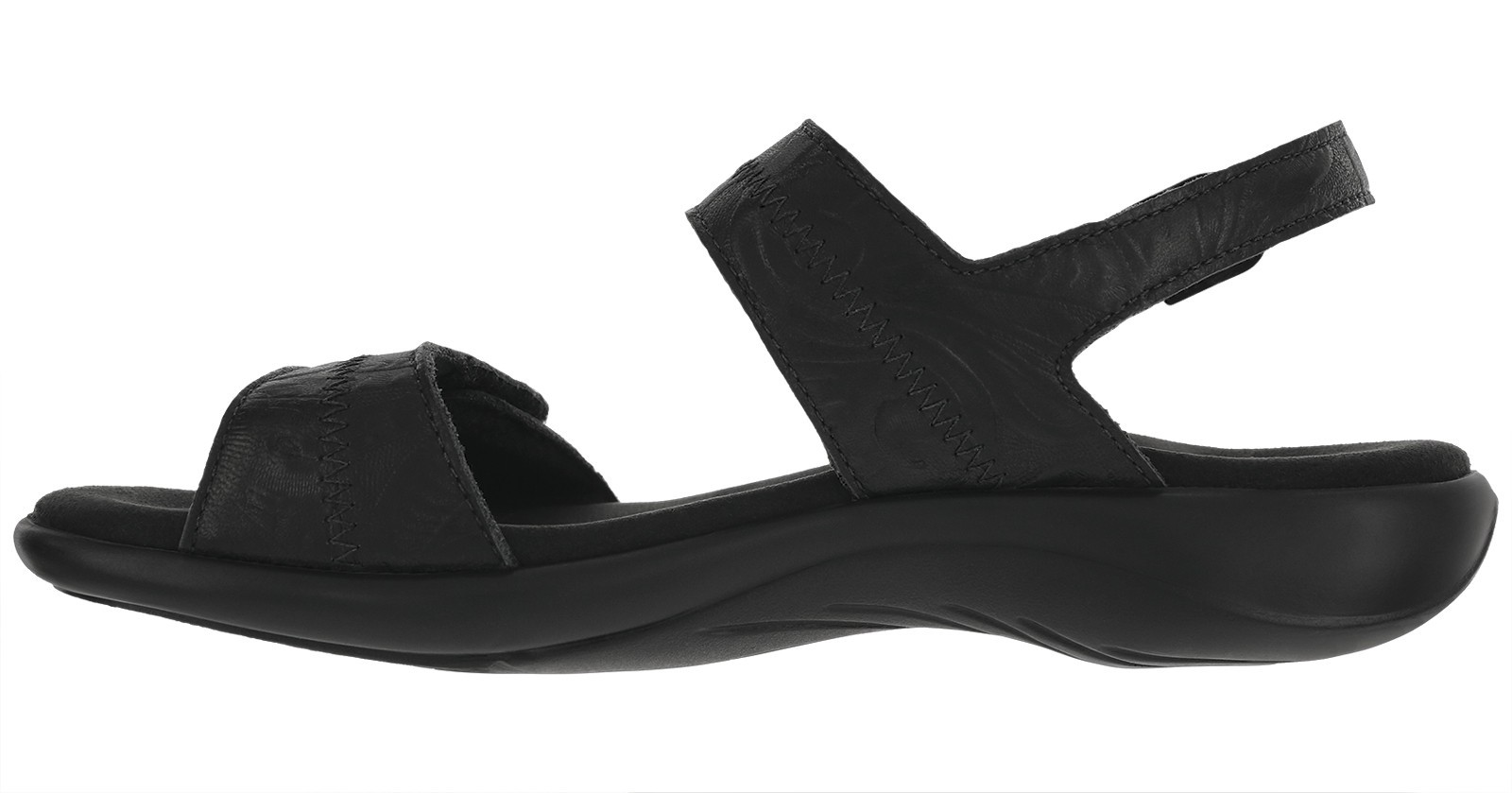 SAS Women’s Nudu Sandal Black Larse 7 Medium New In Box Save Big
