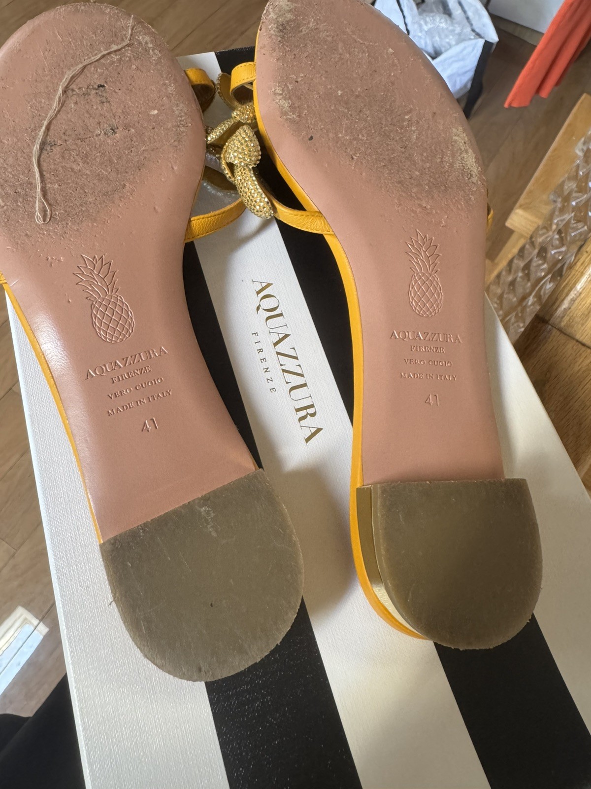 Aquazzura GALACTIC FLOWER Slide Retail $995
