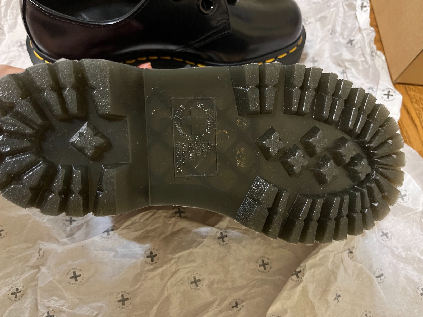 Dr. Martens Holly Leather Platform Shoes US Woman Size 5 UK 3 EU 36 New with Tag