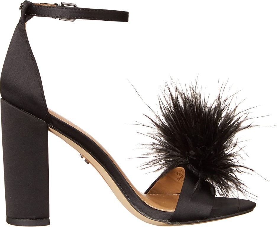 Sam Edelman Yaro Feather Women’s Black Heels NW/OB 4M