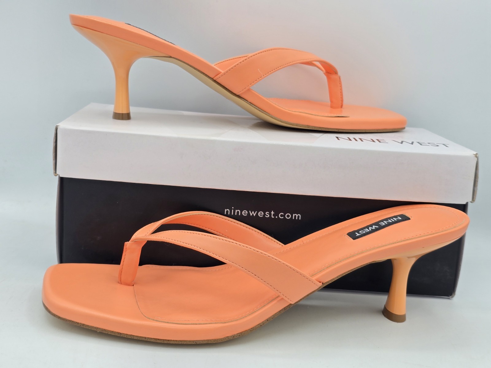Woman’s Heels Nine West Andela 3 – Orange 800 – Sz 11 M New With Box