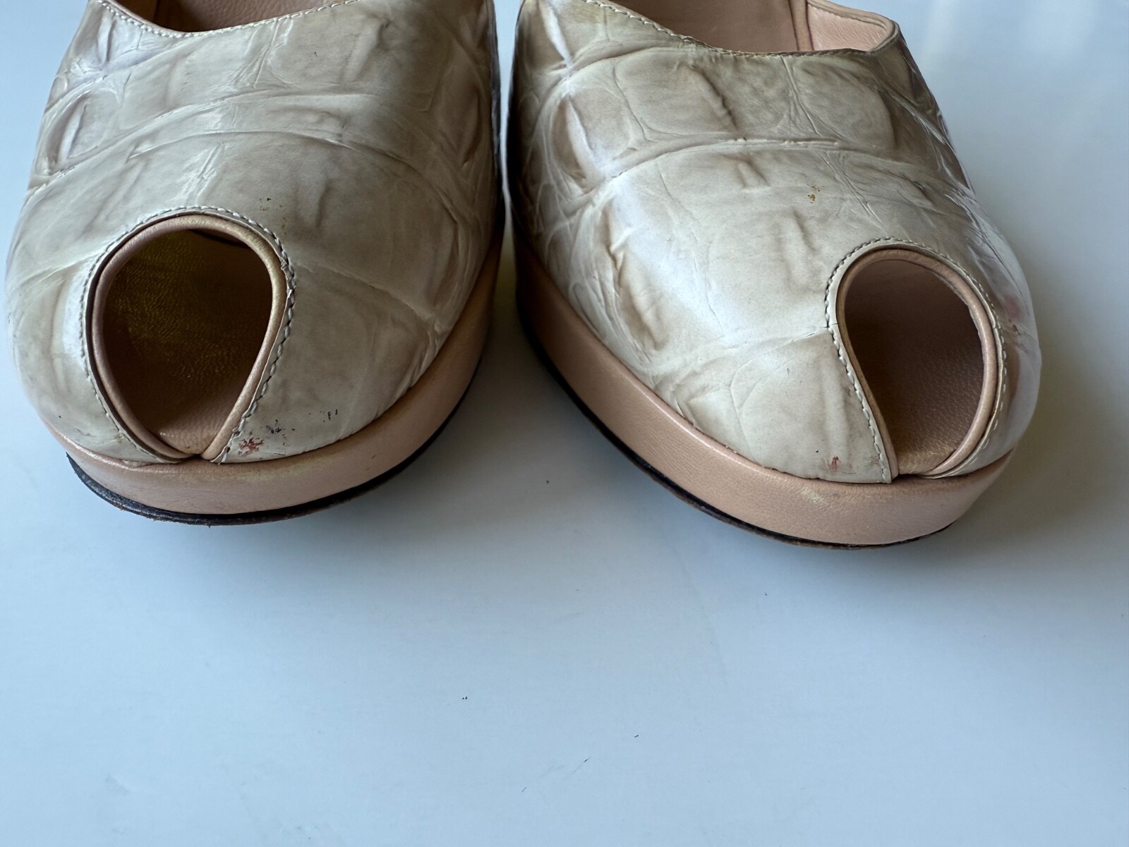 CASADEI Platform Ankle Strap High Heels Sz 7.5