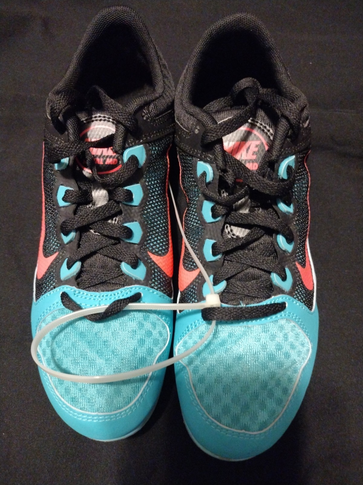 Nike Rival MD Track Shoes Racing Spikes ‘ Black/Teal Size 8 New Without Spikes
