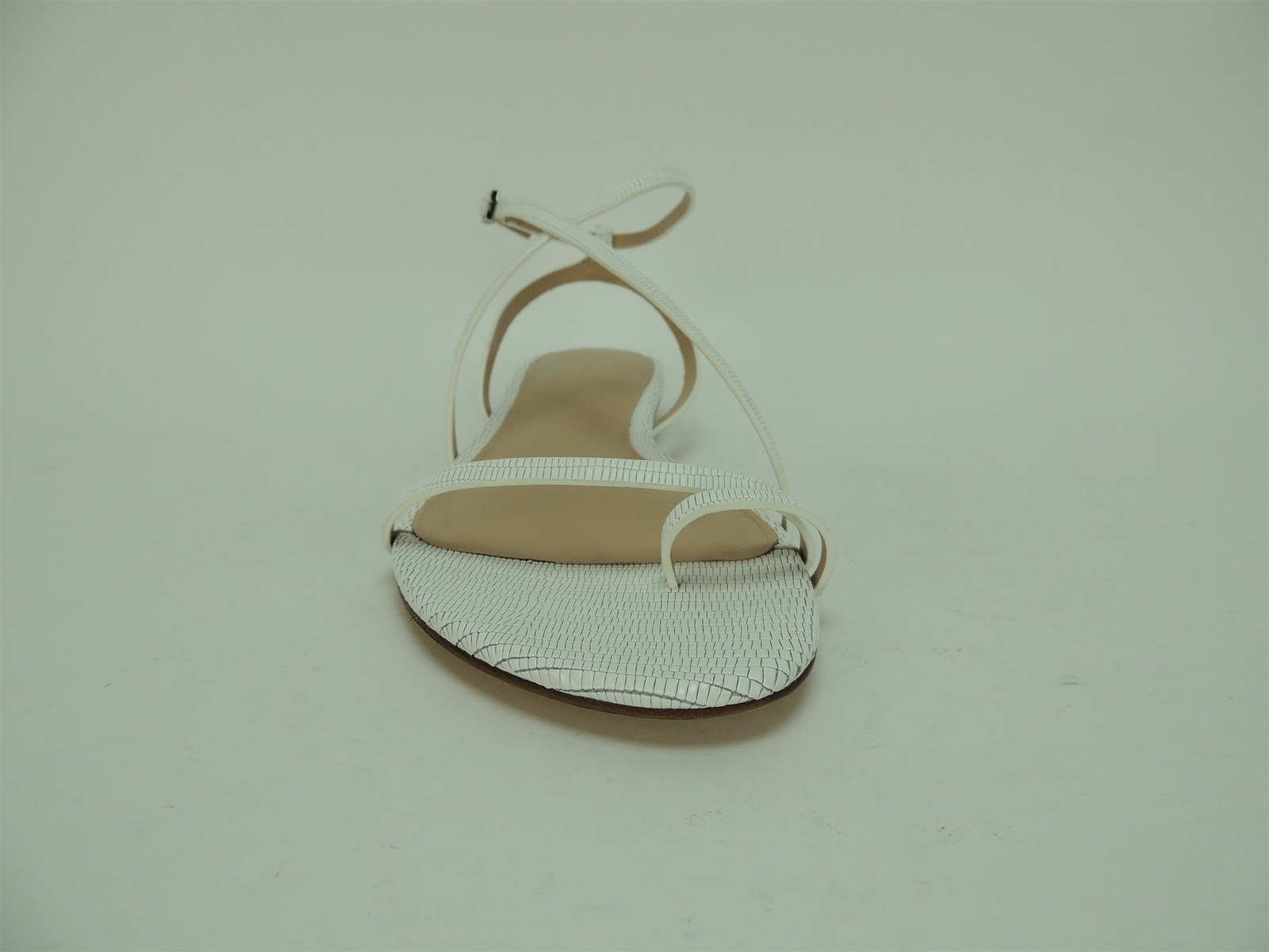 Via Spiga Women’s Calandre Sandals Blanc White Leather Size 6.5 M