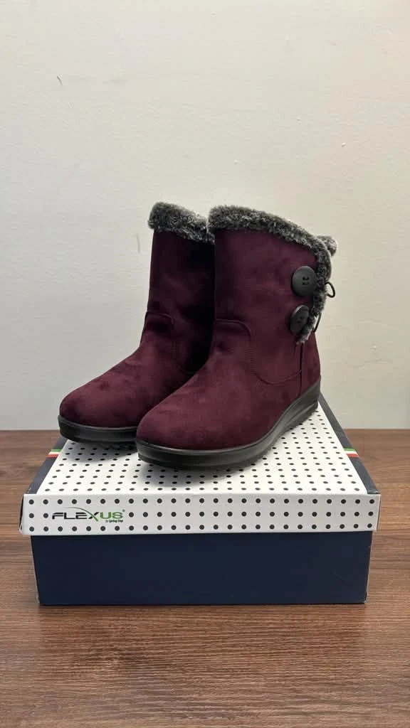 Flexus by Spring Step Istra Women Waterproof Winter Boots Burgundy 9.5-10